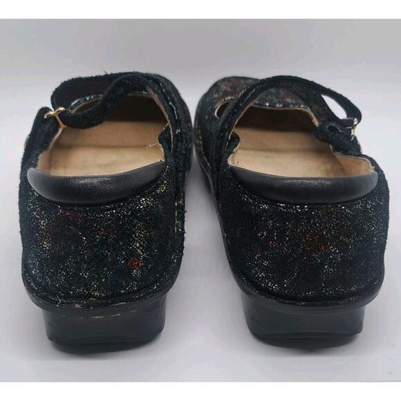 Alegria Romantic Mary Jane Shoes 38 8/8.5 Belle Colorful Shiny Floral Comfort - Picture 4 of 8